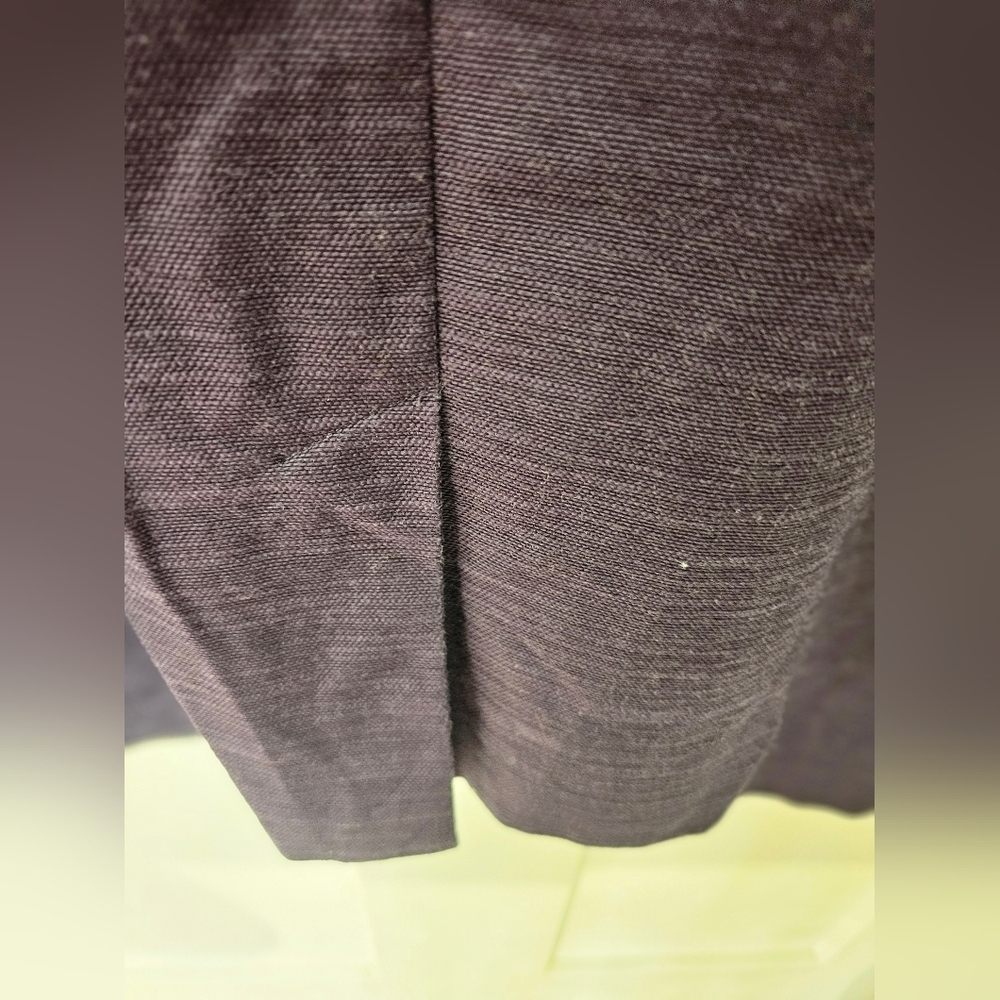 Talbots Floral Sheath Dress Size 12 Cotton Blend Purple Blue Short Sleeve Lined - Picture 5 of 12